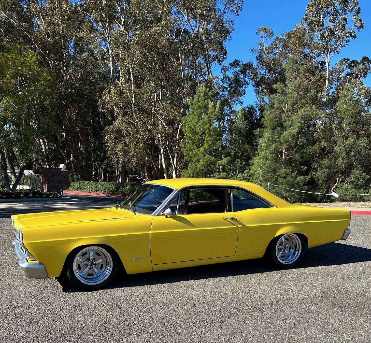 1966 ford fairlane coupe 6 5 l yellow 8 cylinders