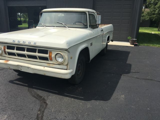 1969 dodge d100 short bed original barn find
