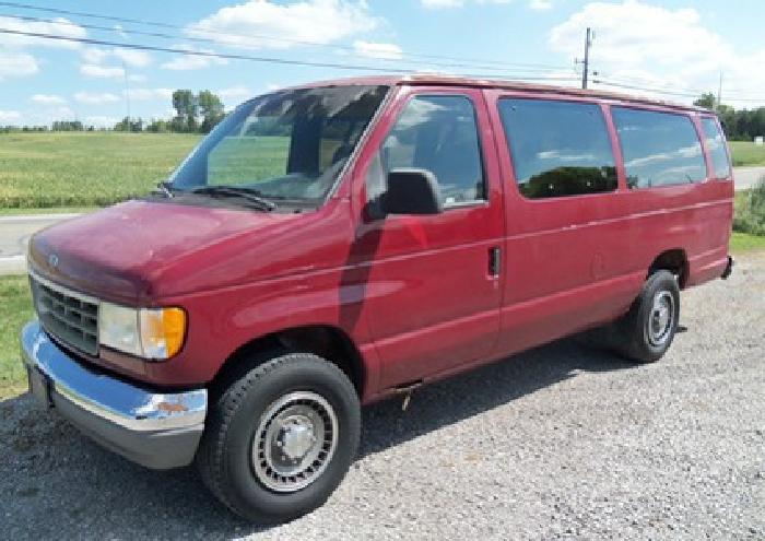 1992 ford e350 xlt 15 psg van in bellefontaine, oh