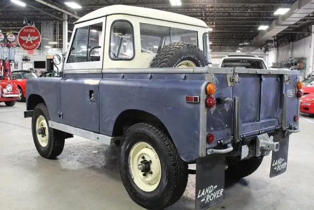 1960 land rover series iia pickup 30714 miles blue pickup truck 2.25l i4 manual