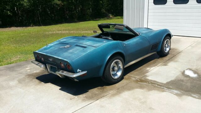 1972 chevrolet corvette 454 convertible 4 speed bryar blue