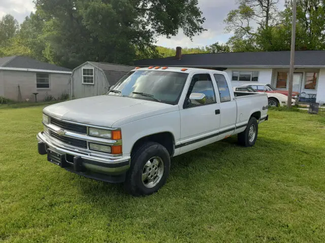 1994 chevy silverado 2500 6.5 diesel short bed ext cab 4x4 6 lug rims bad trans