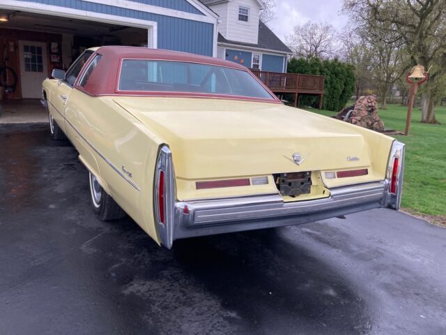 1974 cadillac deville coupe coupe yellow rwd automatic standard, more detailed d