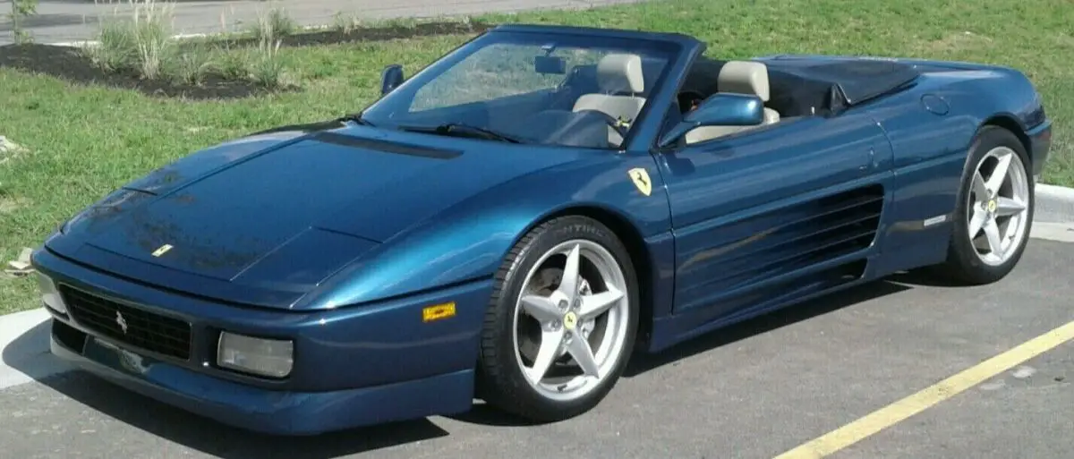 1994 ferrari 348 spider convertible sierra blue 2 dr 3.4l v8 dohc 5-speed manual