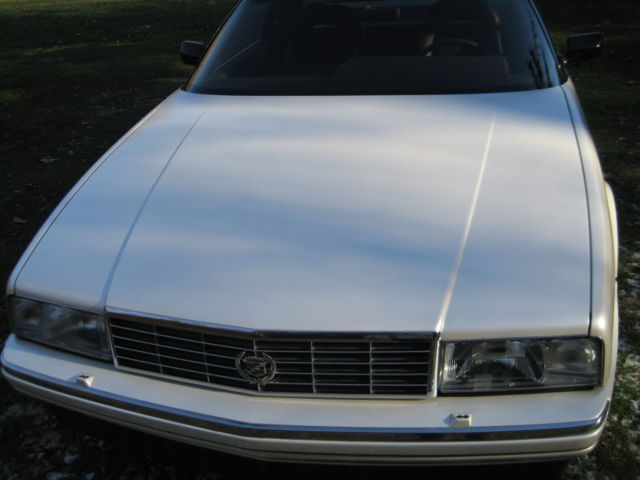 cadillac allante pearl white dark gray leather very lo miles collector quality