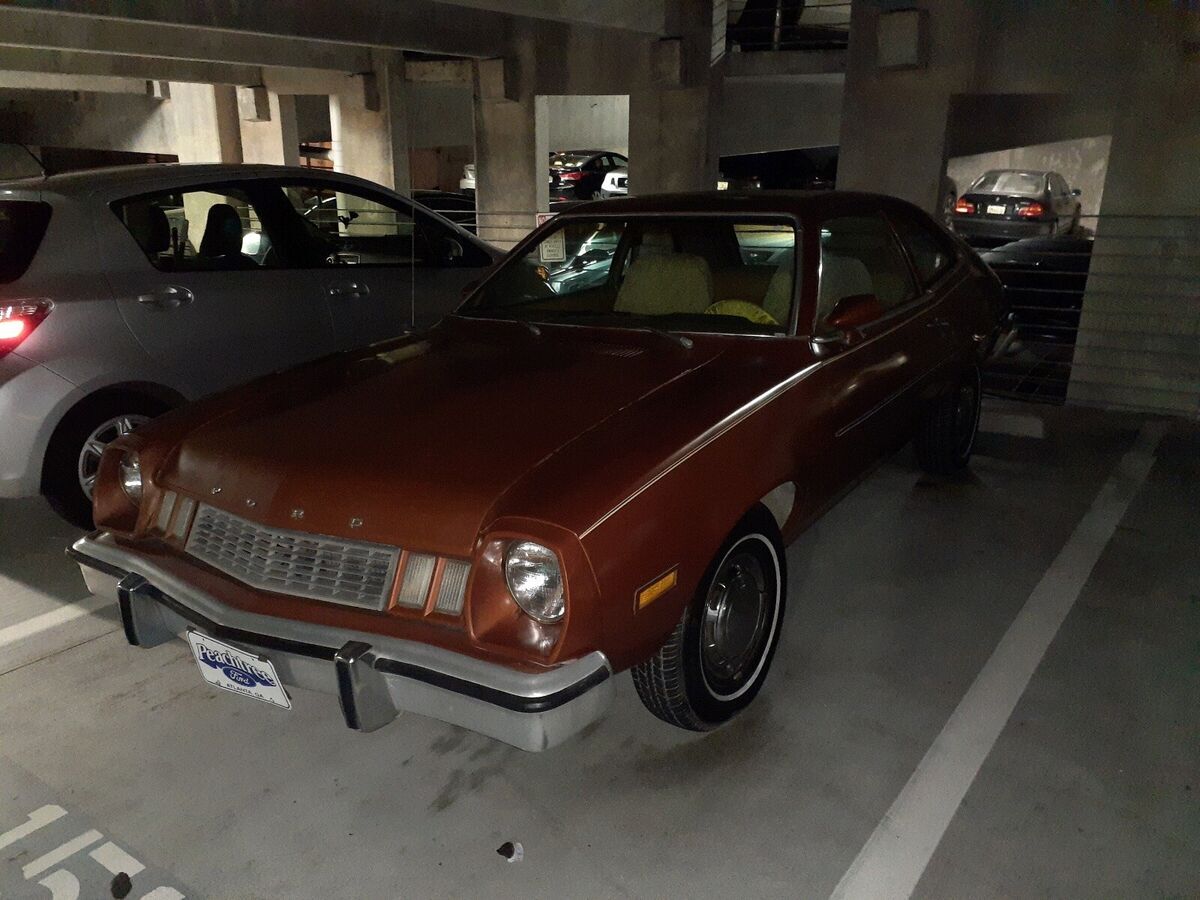 1977 ford pinto hatchback orange fwd automatic