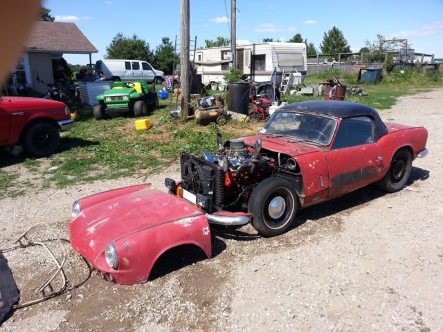 1964 triumph spitfire convertible hard/soft top rat rod
