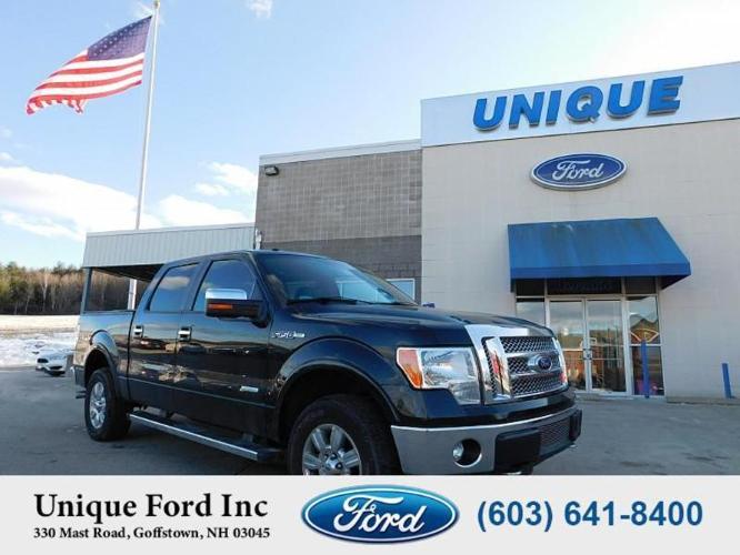 2012 ford f-150 lariat 4x4 lariat 4dr supercrew styleside 5.5 ft. sb for sale in goffstown, new hampshire