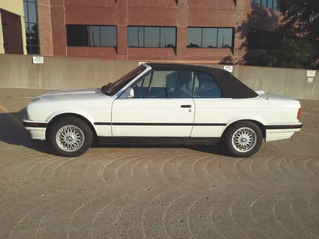 1992 bmw 325i e30 convertible white with grey interior 93k miles