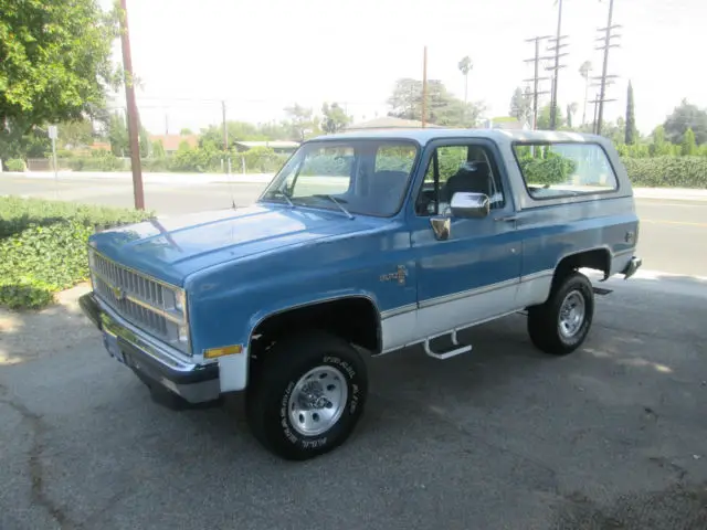 1981 chevrolet k5 blazer silerado 5.7 350 v8 4x4 blue plates ca, no rust. nr