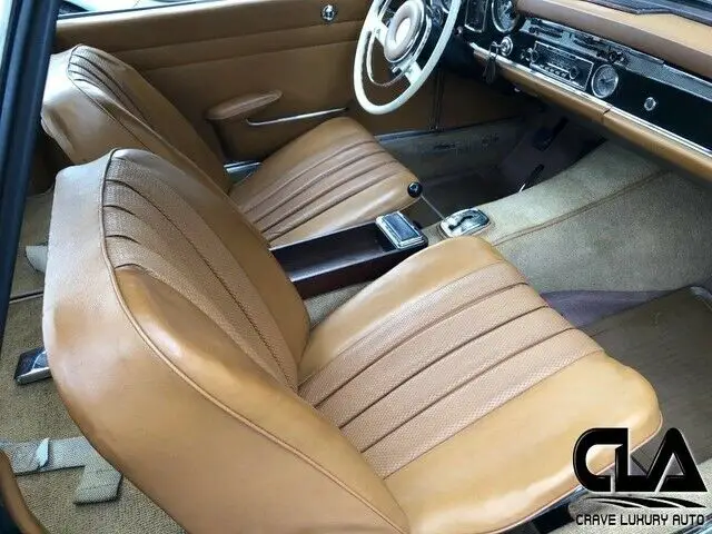 1966 mercedes benz 230sl roadster coupe automatic green