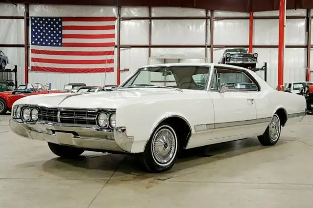 1966 oldsmobile starfire 79318 miles provincial white coupe 425ci v8 automatic