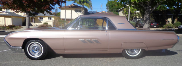 1963 ford thunderbird hardtop gorgeous restored rare rose beige color int/.ext