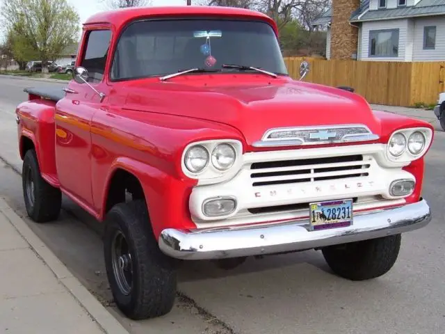 pickup: 1958 chevy stepside 4x4 pickup