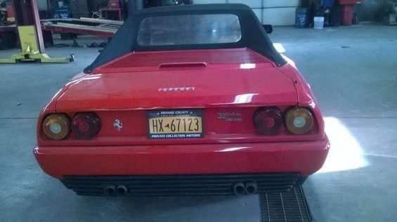 1988 ferrari mondial cabriolet 3.2l v8 gasoline manual rwd leather red new york