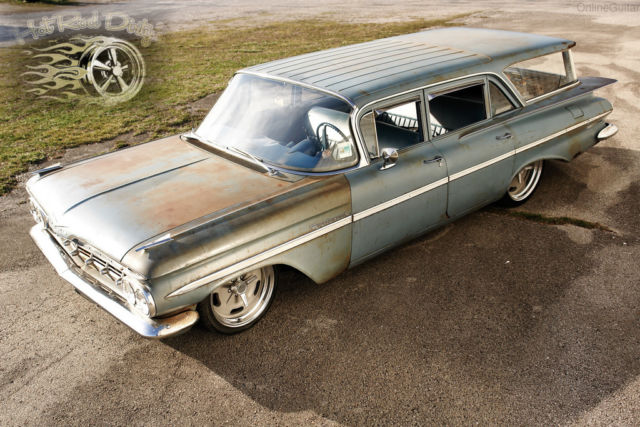 parkwood wagon chevy hot rat street rod pro touring restomod no air ride bagged