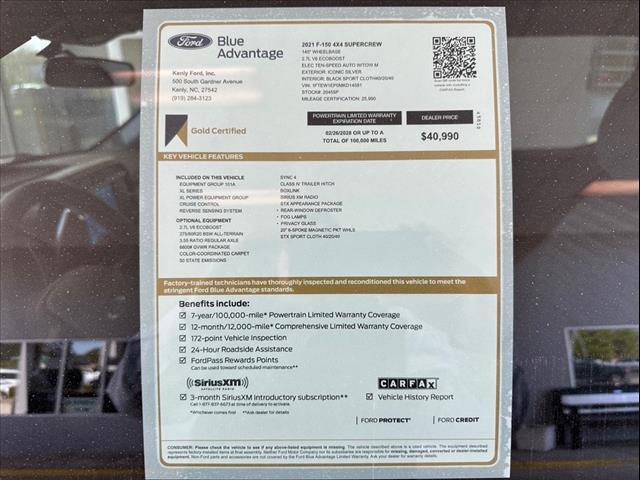 2021 ford f-150 xl