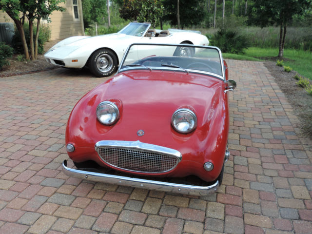 austin healey 'bug eye" sprite. clear florida title shown as a 1959 car