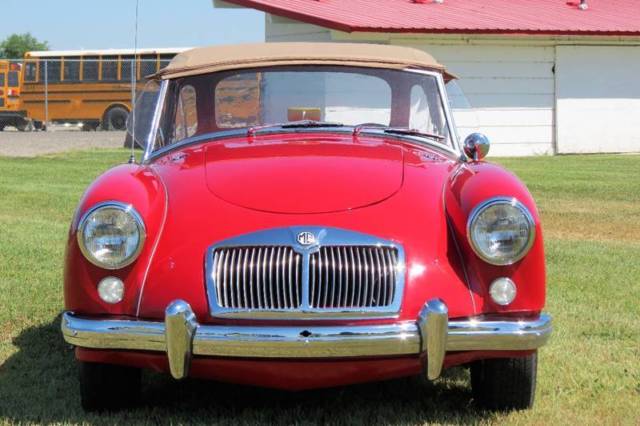 1958 mga red tan leather interior rebuilt mechanicals wire wheels nice driver