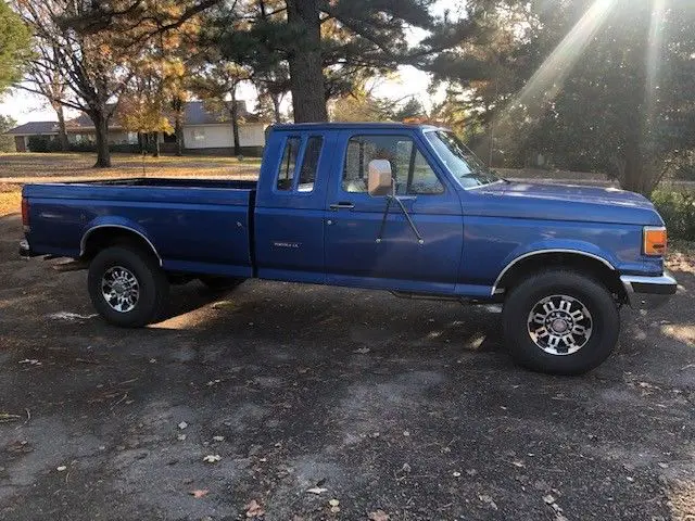 1989 ford f-250 ex cab 385/460 efi v8 long bed, 4x4, automatic no rust ca truck