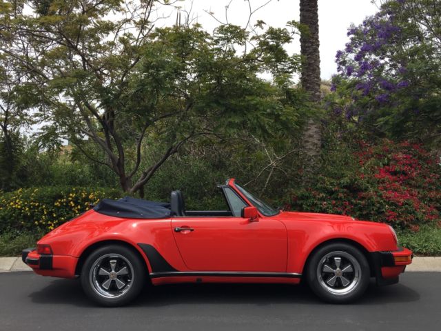 1987 porsche 911 (m491/470 turbo-look) carrera cabriolet