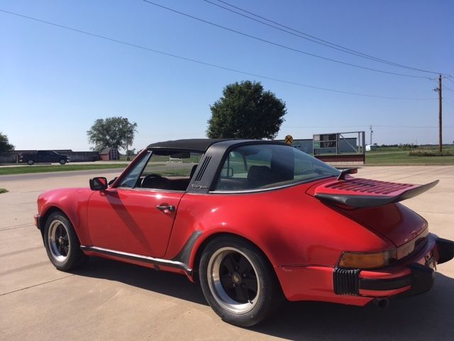 1979 porsche 911 sc guard red targa steel widebody