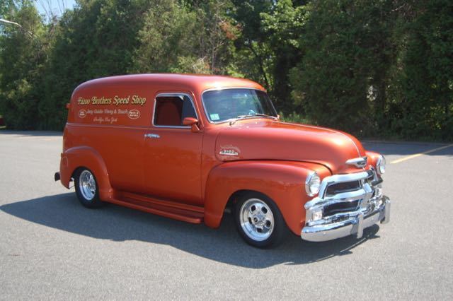 street rod 54 chevy panel wagon create zz4 motor 355 hp 700r4 o/d heat and a/c