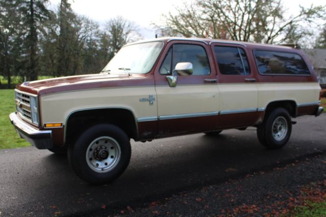 1986 chevrolet k20 suburban silverado 3/4 ton 4x4 -- selling to high bidder