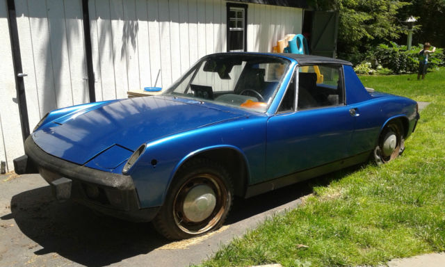 calling all collectors!! low reserve! blue 1973 porsche 914 targa