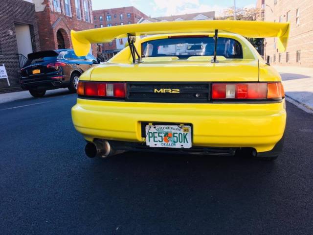 1993 toyota mr2 gt-s turbo 5 speed hardtop yellow 3s-gte powerfc jdm rhd manual