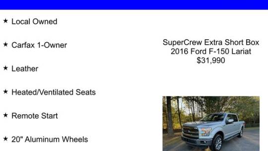 2016 Ford F-150 lariat