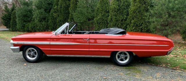 1964 ford galaxie 500 convertible red with black gut excellent cruising rag top