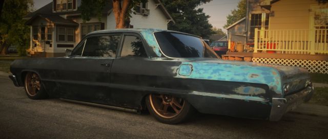 1964 chevrolet biscayne lsx, bagged, 4 linked 9"