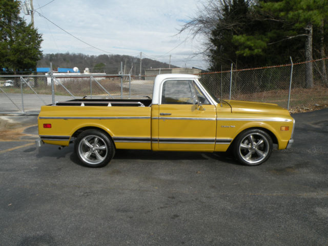 1971 chevrolet c-10 pu swb, 350, auto, ac, ps, pb, 20 inch ridlers, patina, look