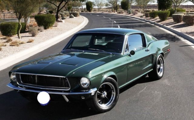 mustang fastback 1968 bullit "highland green" mustang fastback 289