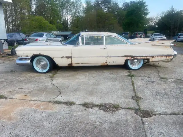 1959 cadillac deville coupe white rwd automatic coupe deville