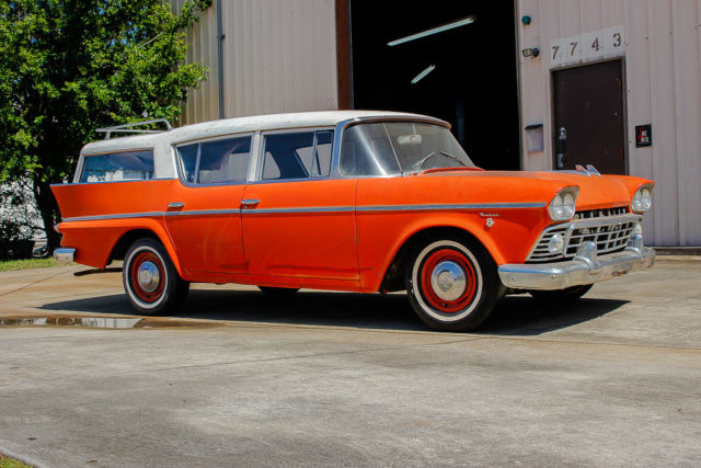 1958 nash amc rambler cross country super wagon custom patina, rat rod