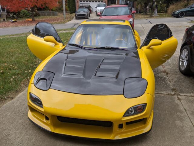 1994 mazda rx-7 coupe yellow rwd manual