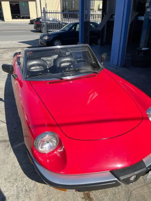 1986 alfa romeo spider convertible red rwd manual 2000 spider