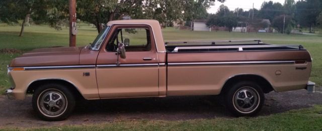 1976 ford f-100 41237 original miles one owner metal flake brown/tan two tone