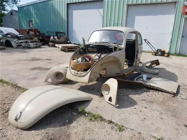 1974 volkswagon beetle tan