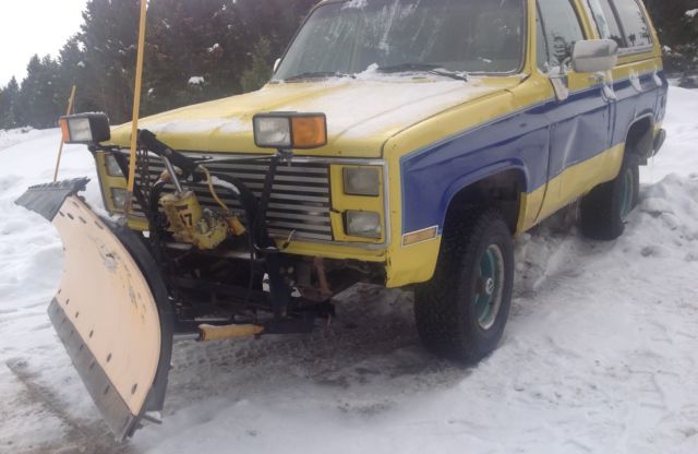 1985 k5 chevy blazer with meyer snow plow