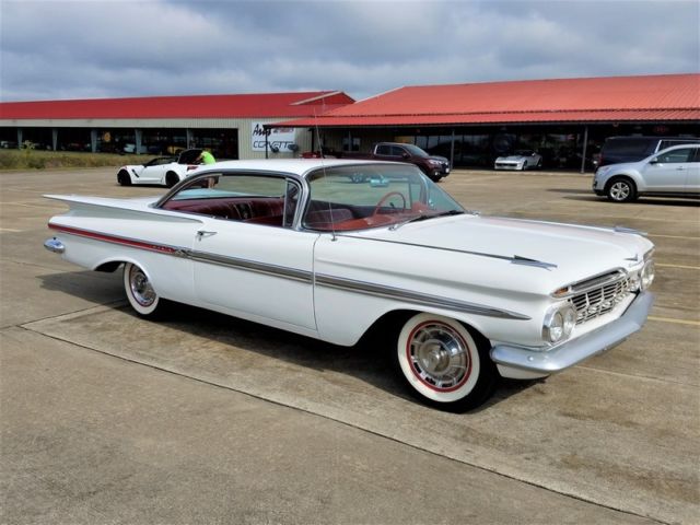 1959 impala 2-door hardtop!! 283/auto!! white/red!! california car!!