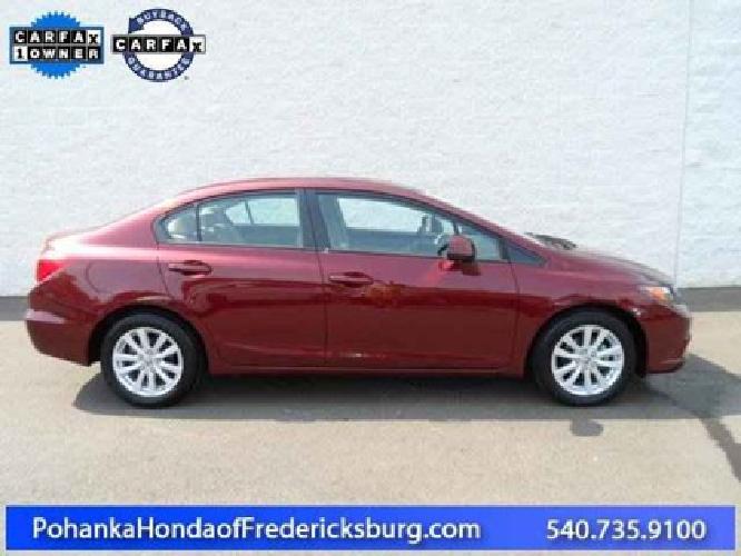 2012 honda civic sdn ex in fredericksburg, va