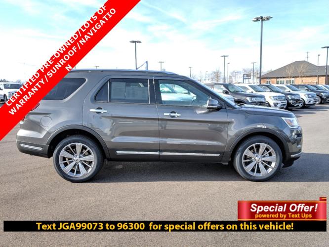certified 2018 ford explorer 4wd limited hattiesburg, ms 39402 for sale in hattiesburg, mississippi