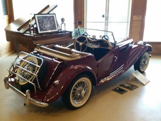1955 mg tf 1500 cabriolet 0 miles burgundy convertible 4-cylinder 1466cc manual