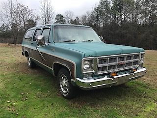 1977 gmc suburban estate square body truck wagon vintage