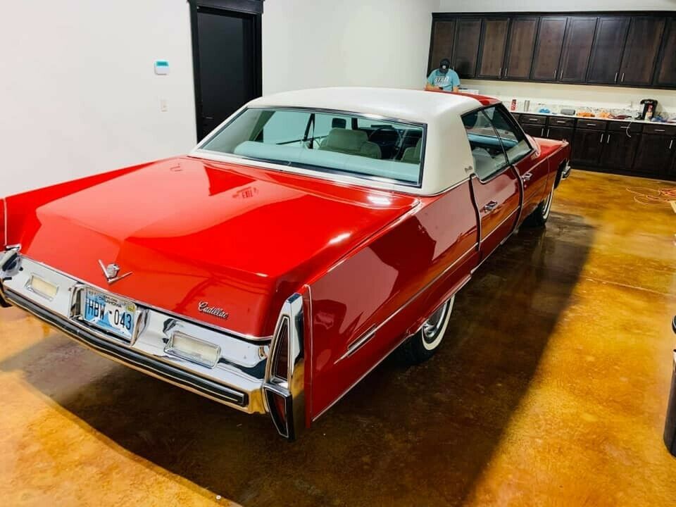 red 1973 cadillac fleetwood sixty special brougham