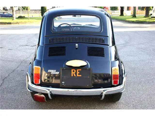 fiat 500l lusso classic car blue 1970