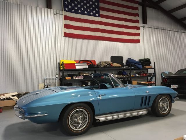 1965 corvette roadster convertible 350 700r4 vintage air power rack and pinion